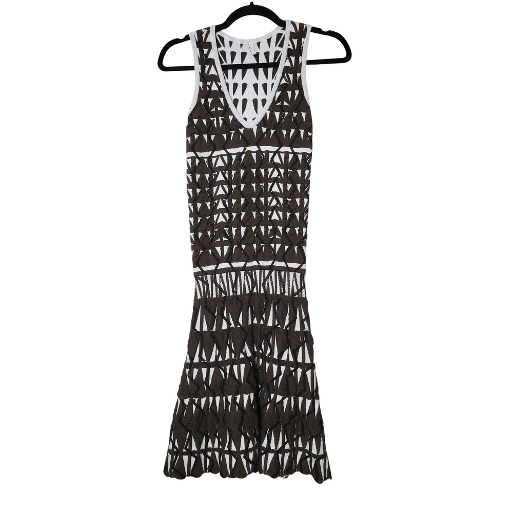 FAITH CONNEXION‎ Womens Knit Sleeveless Dress XS Fit & Flare Vneck